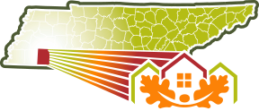 Tennessee map showing the housing authority's service area.